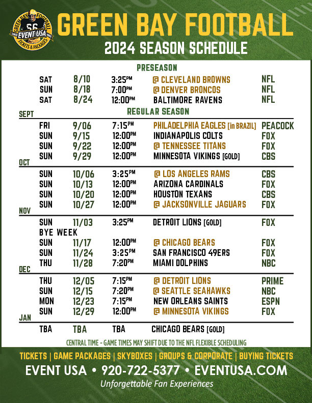 Packer Schedule 2025 Printable: Your Ultimate Guide to the Season 