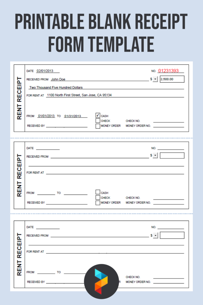 10 Best Printable Blank Receipt Form Template PDF For Free At Printablee