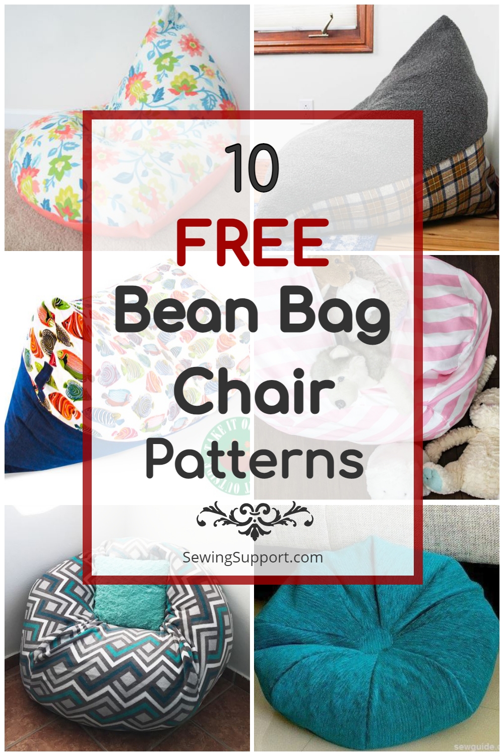 10 FREE Bean Bag Chair Patterns SewingSupport