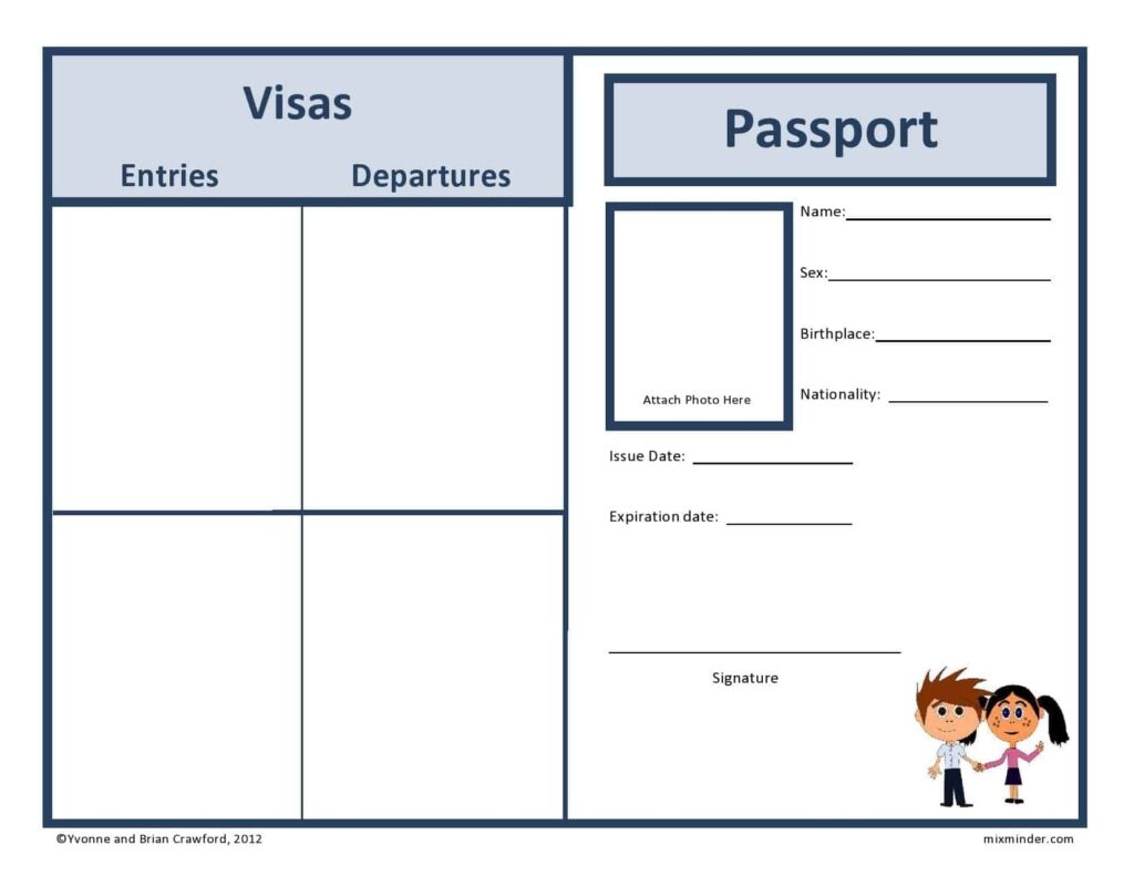 11 Free Passport Templates Word Excel PDF Formats