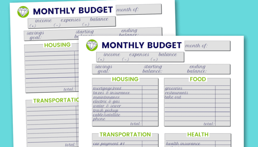 20 Free Printable Budget Templates Savvy Budget Boss