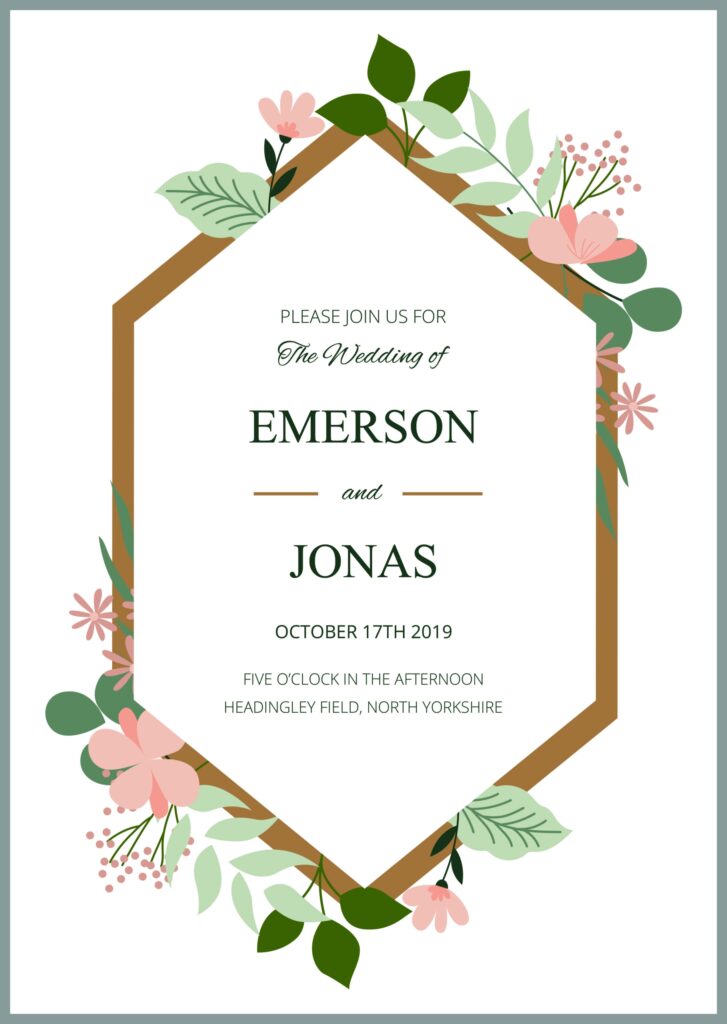 20 Free Wedding Invitation Template Cards Printable And Editable PSD