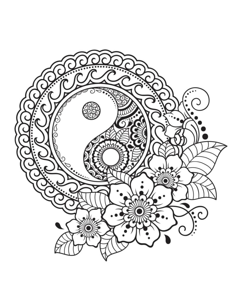 200 Unique Printable Mandala Flower Coloring Pages For Kids And Adults 