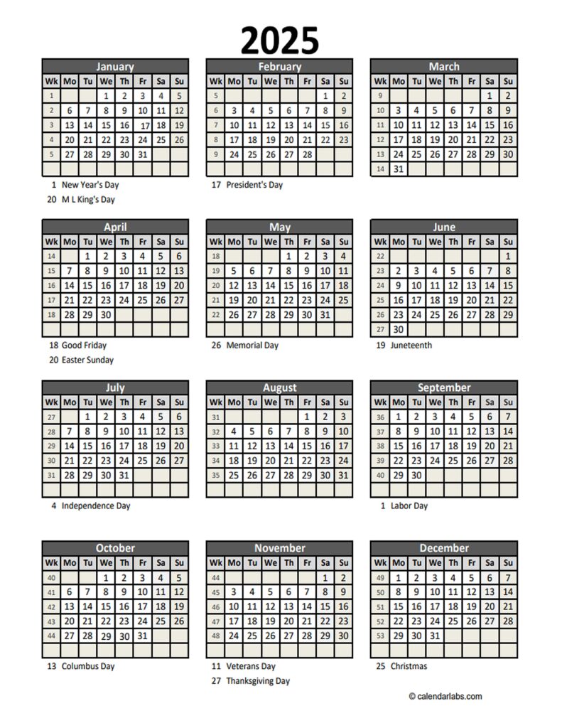 2025 Calendar A Comprehensive Guide To An Editable Template Design 