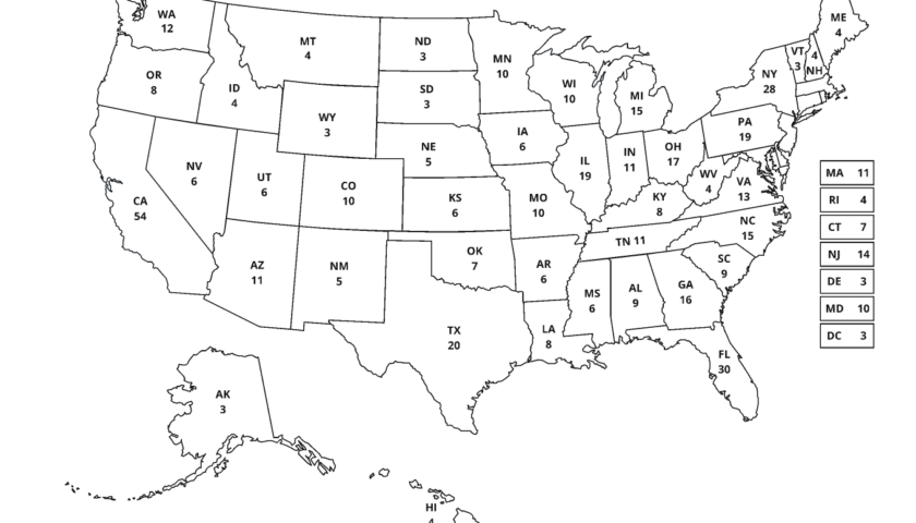 2025 Electoral College Map Based On Polls Colin Lewis