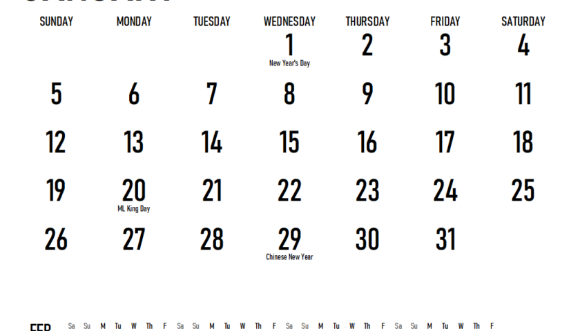 2025 Printable Monthly Calendar A Free Customizable Planning Tool