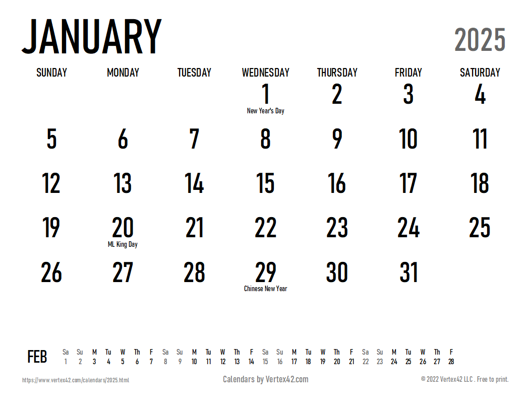 2025 Printable Monthly Calendar A Free Customizable Planning Tool