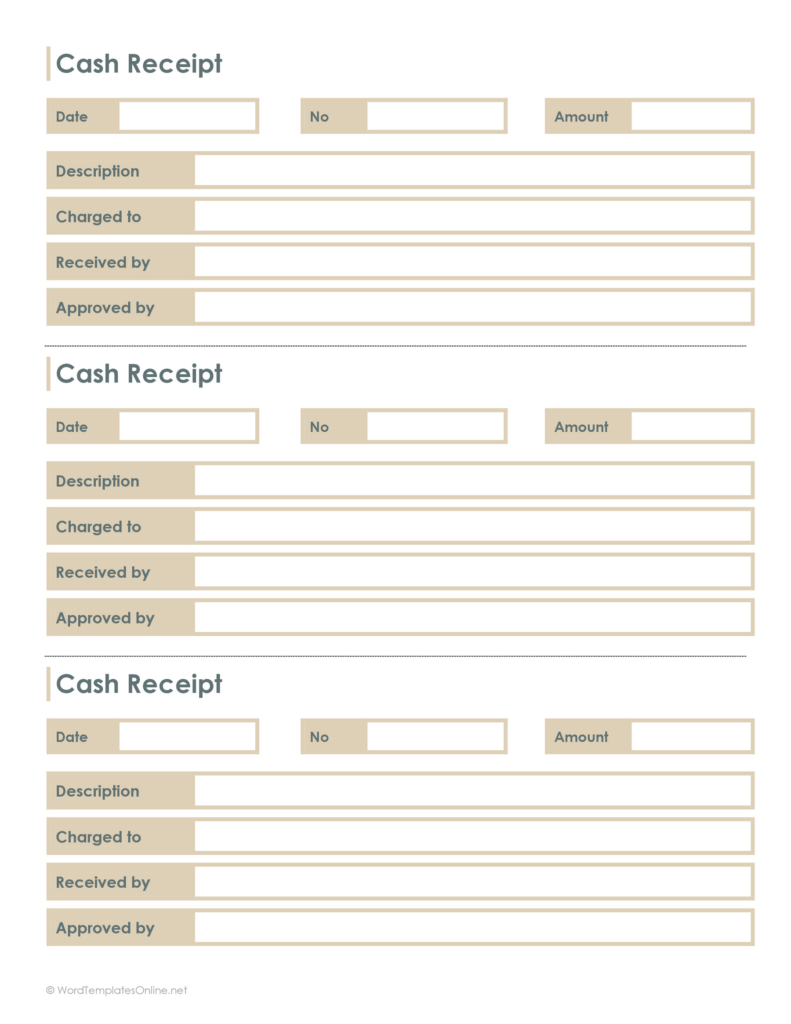 21 Free Cash Receipt Templates Word Excel And PDF 