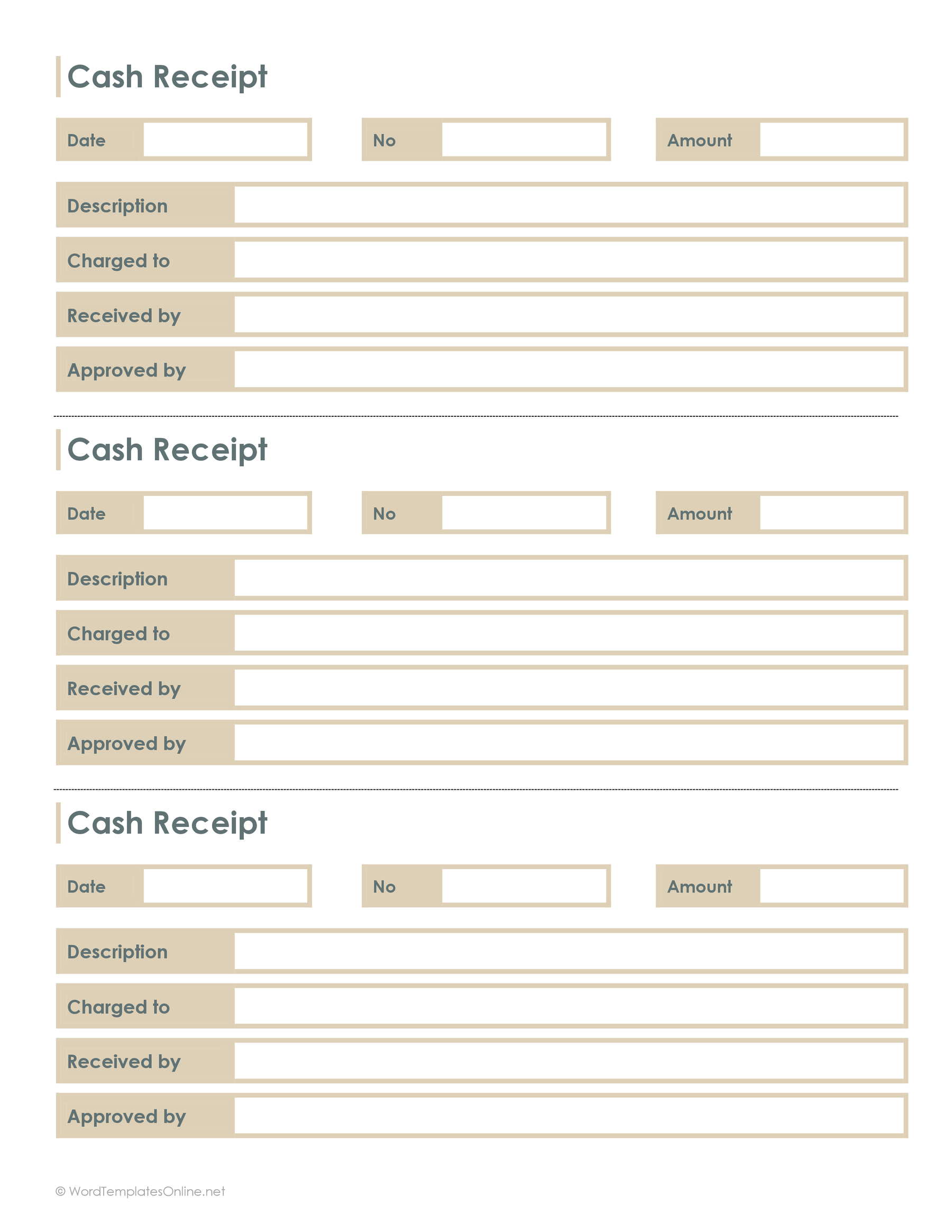 21 Free Cash Receipt Templates Word Excel And PDF