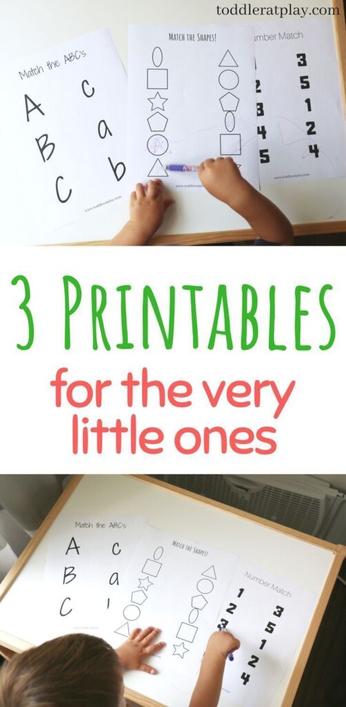 3 Printables For The Very Little Ones Toddler Printables Learning 