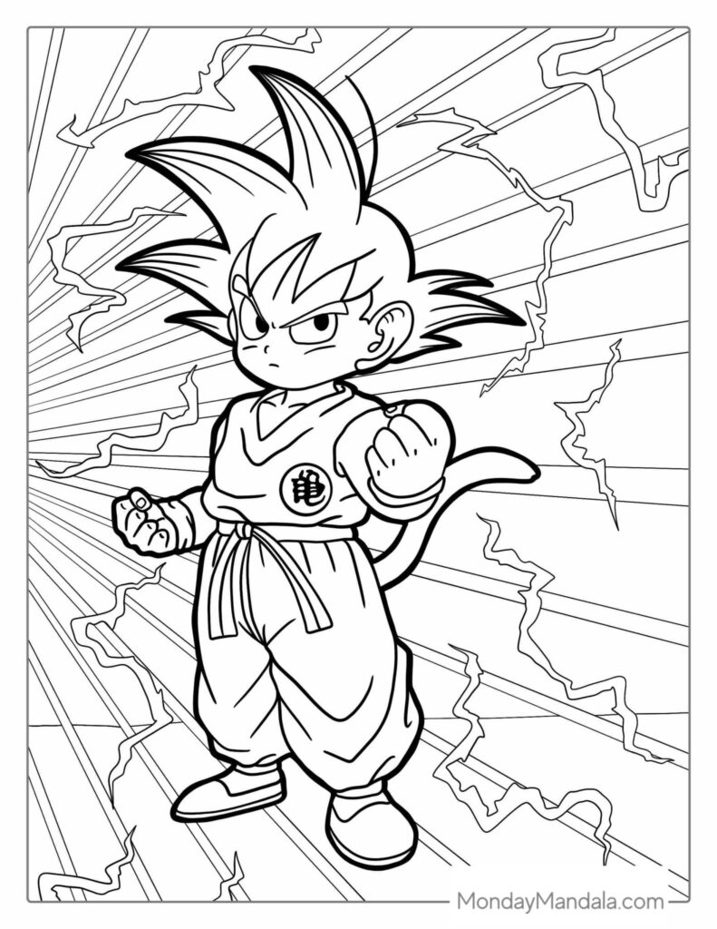 30 Dragon Ball Z Coloring Pages Free PDF Printables 