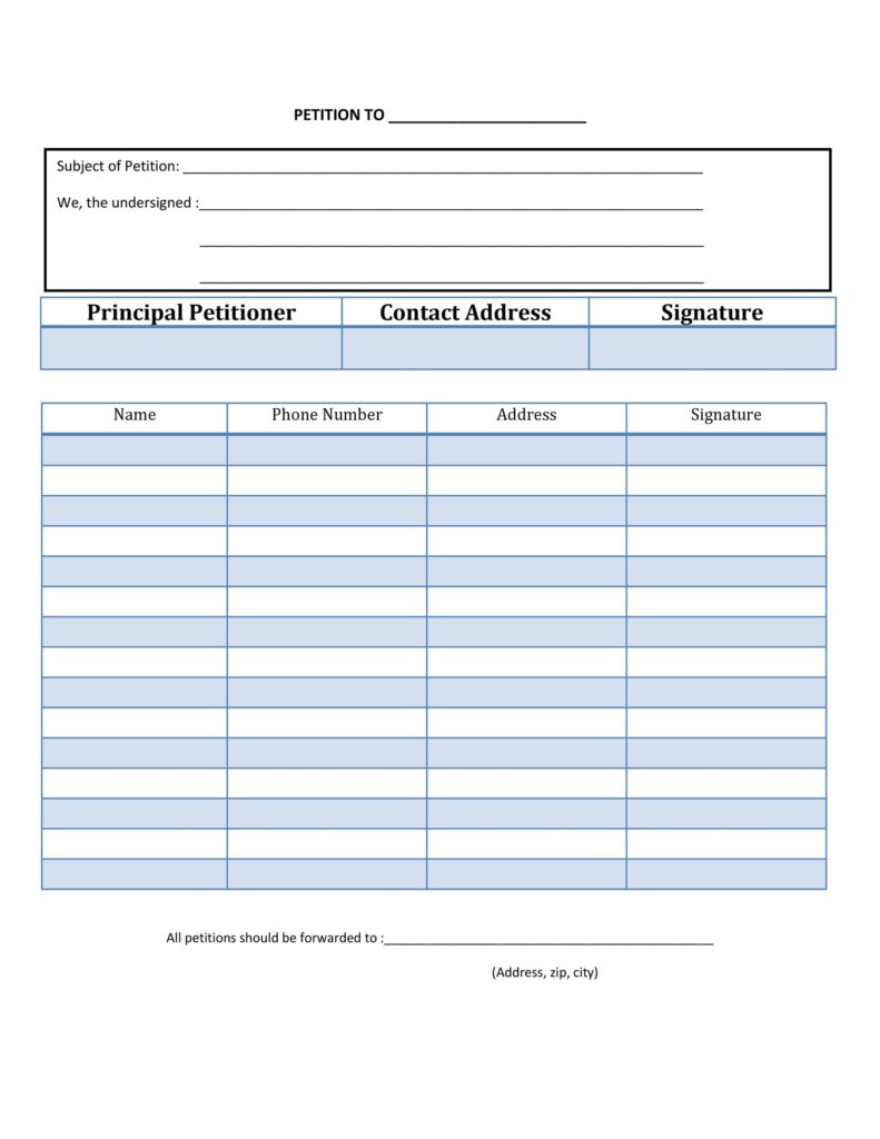 30 Petition Templates How To Write Petition Guide