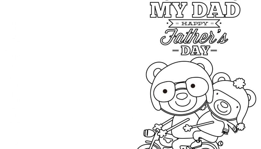 4 Free Printable Father s Day Cards To Color