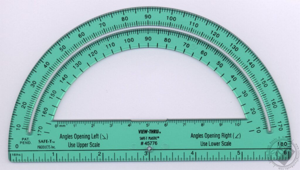 Actual Size Printable Protractor