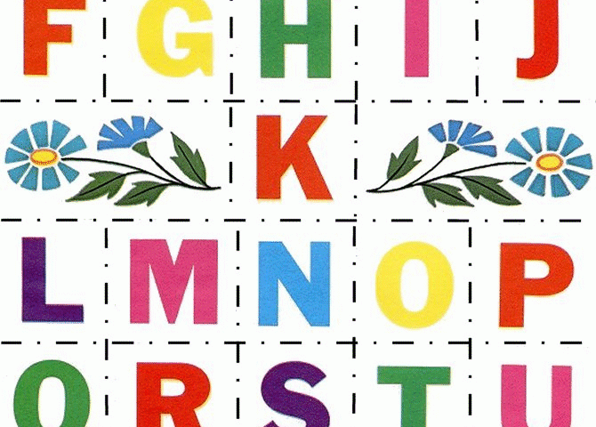 Alphabet Letters To Print And Cut Out