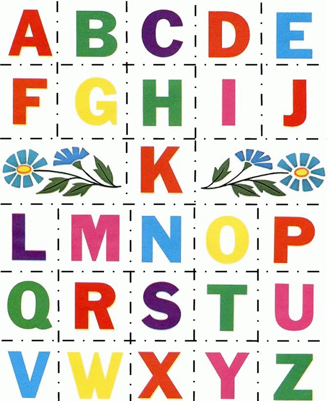 Alphabet Letters To Print And Cut Out