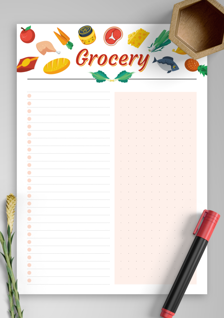 Basic Grocery Shopping List