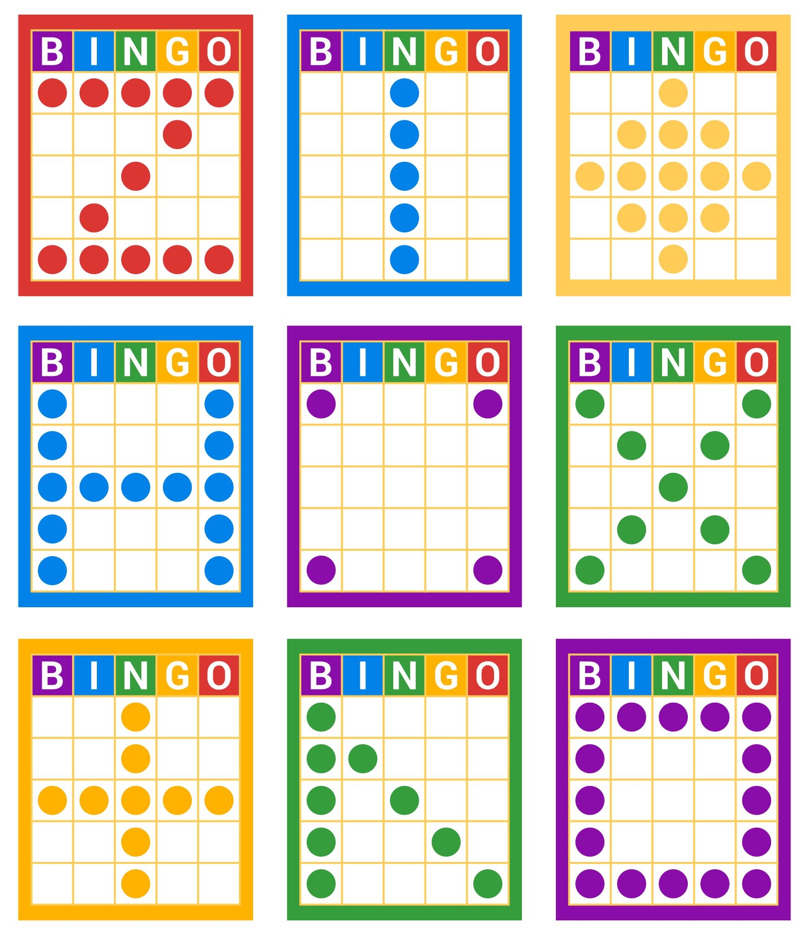 Bingo Game Patterns 12 Free PDF Printables Printablee