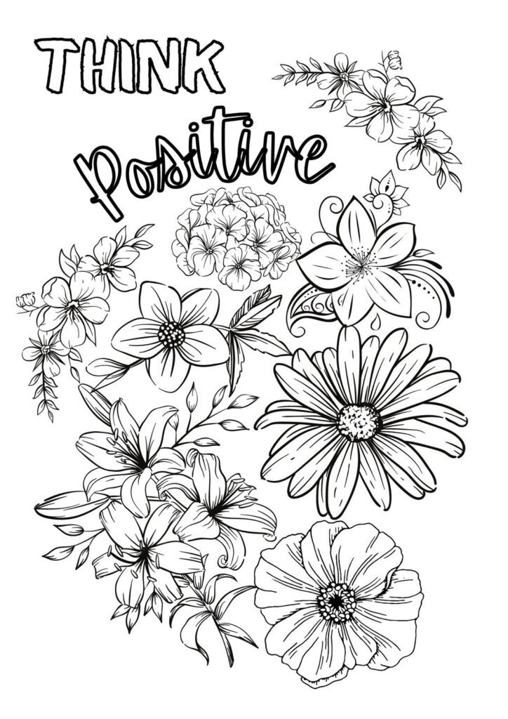 Black And White Coloring Pages For