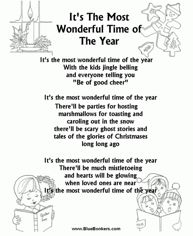 BlueBonkers It s The Most Wonderful Time Of The Year Free Printable 