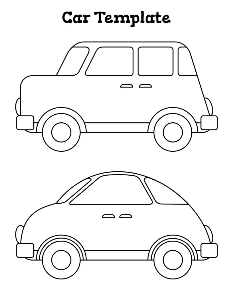 Car Template For Kids 10 Free PDF Printables Printablee