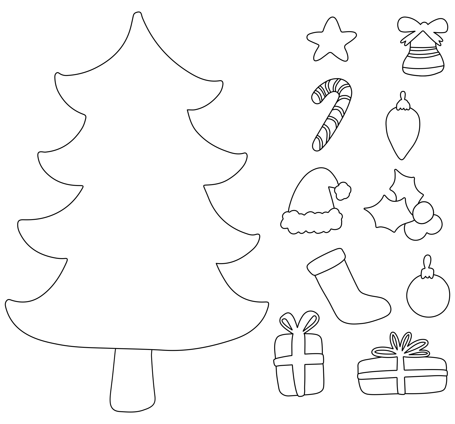 Christmas Tree Cut Out 15 Free PDF Printables Printablee