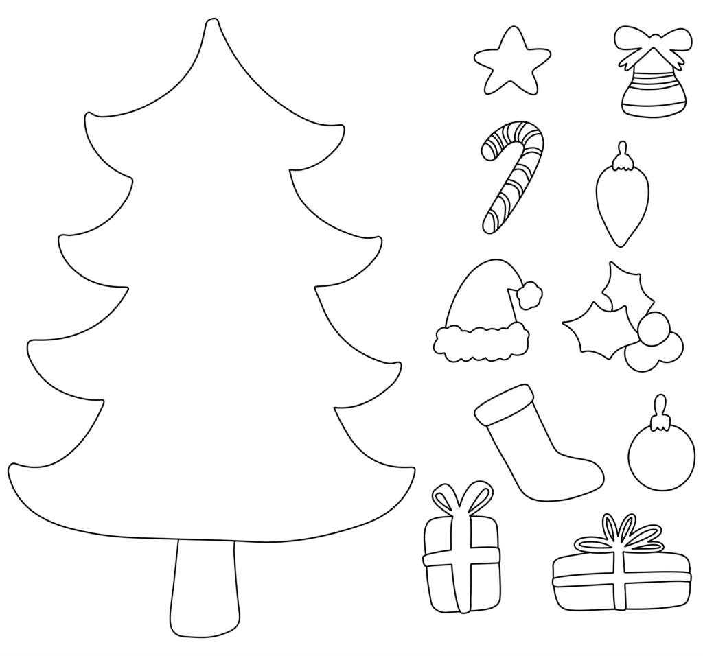 Christmas Tree Cut Out 15 Free PDF Printables Printablee