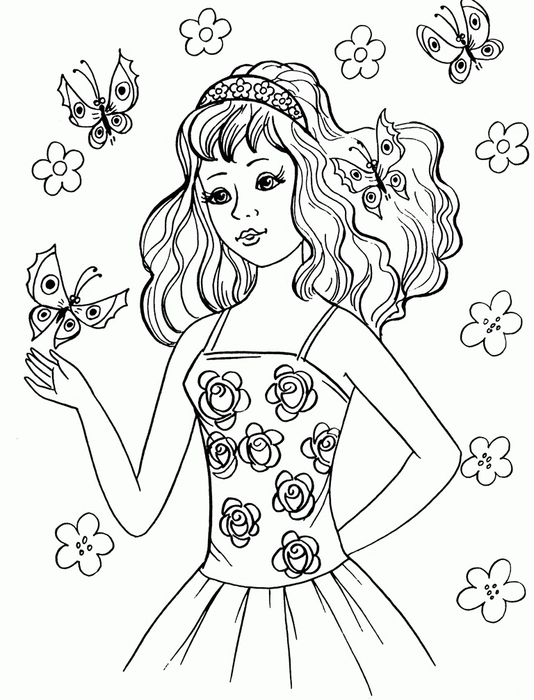 Coloring Pages For Girls Best Coloring Pages For Kids