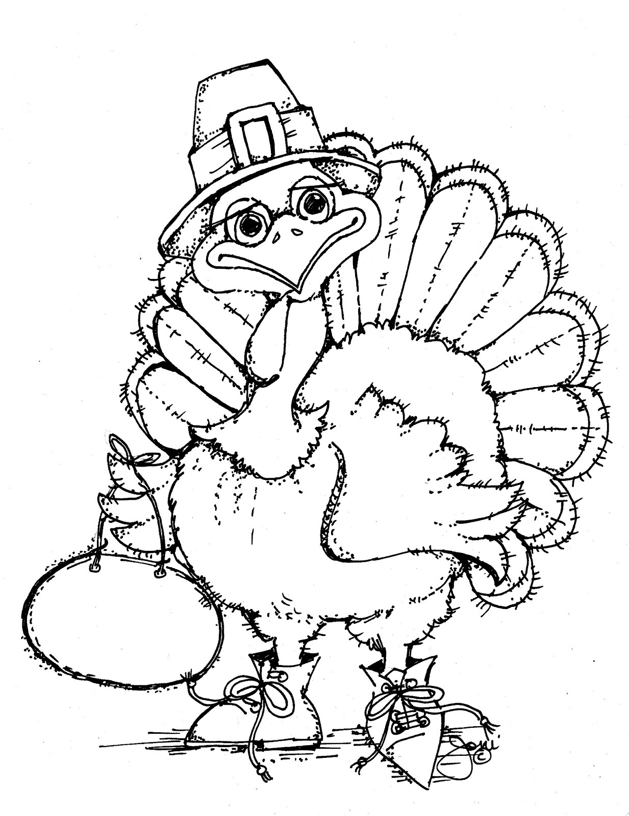 Coloring Pages Turkey Printable