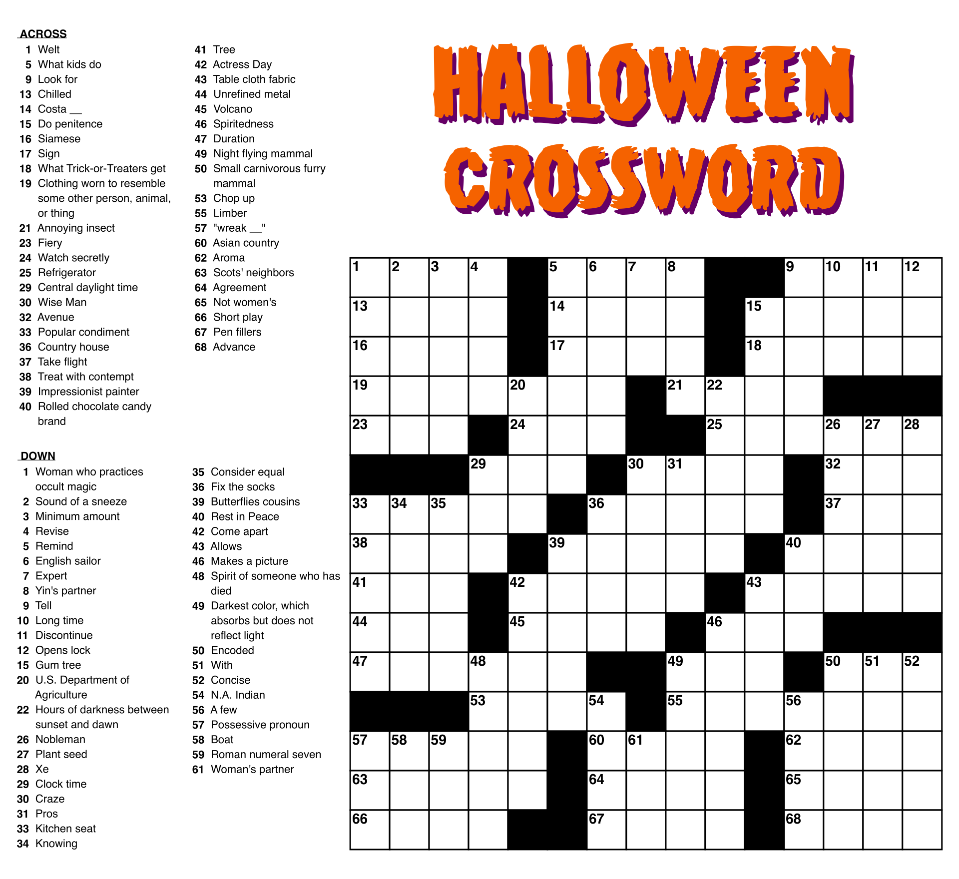 Crossword Puzzles Online Free Printable Francesco Printable