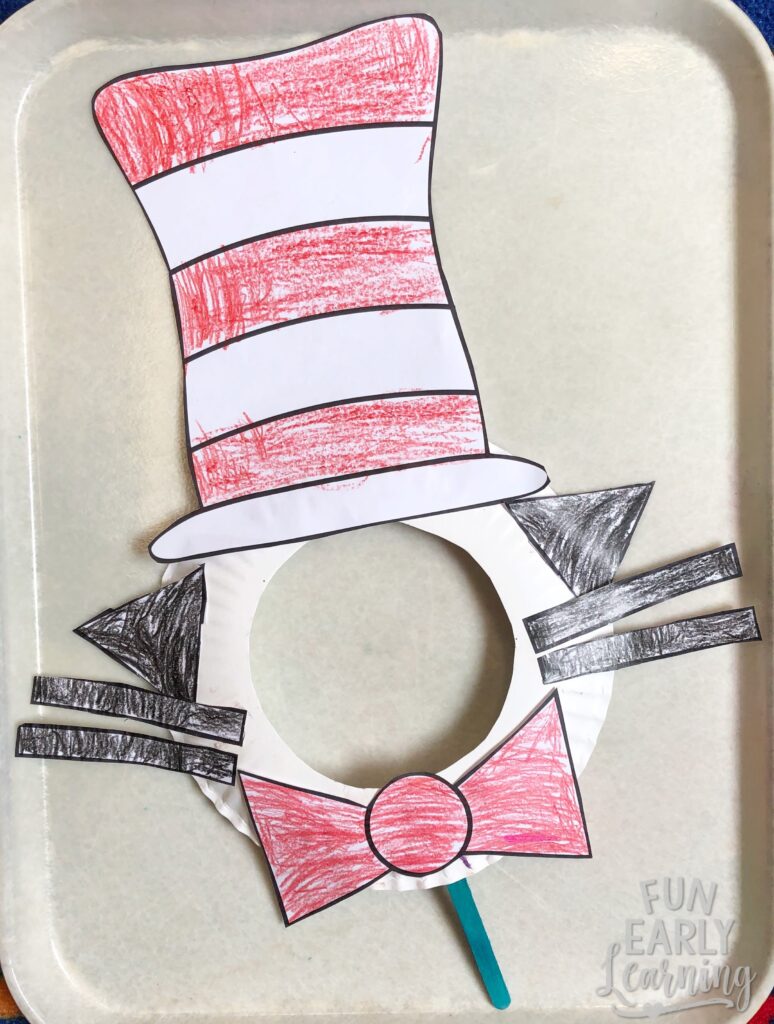 Dr Seuss Cat In The Hat Paper Plate Kid s Craft With Free Template