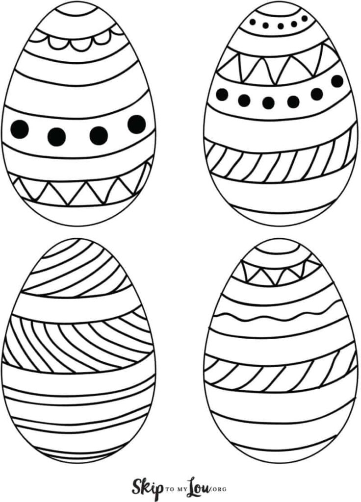 Easter Egg Templates For FUN Easter Crafts Skip To My Lou