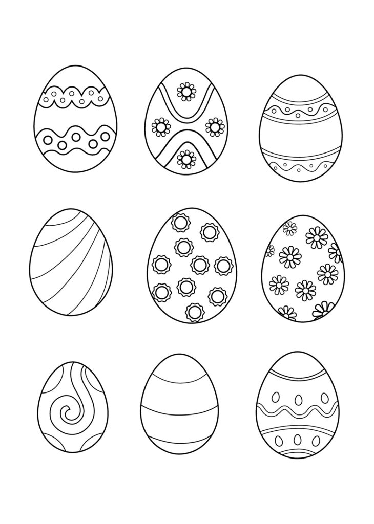 Easter Eggs Template