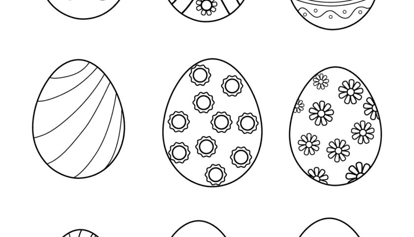 Easter Eggs Template