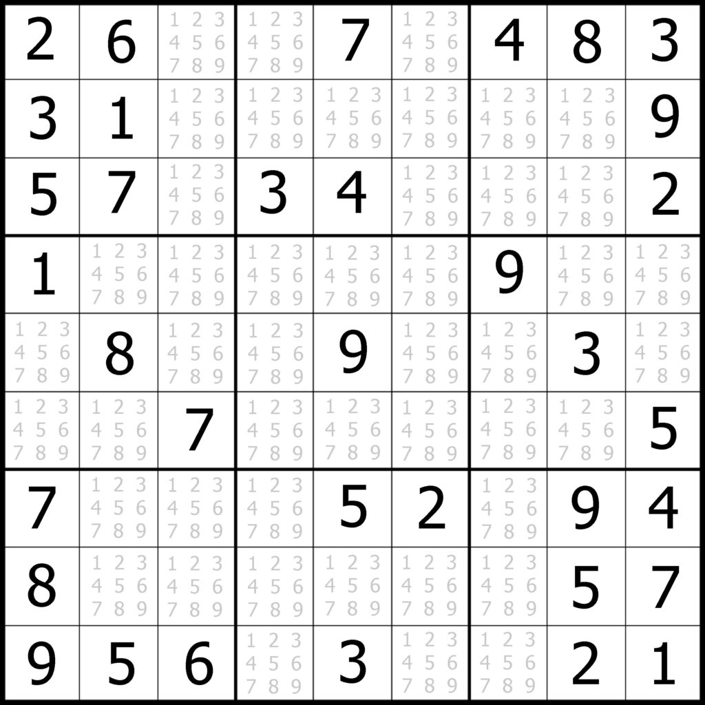 Easy Printable Sudoku Puzzles