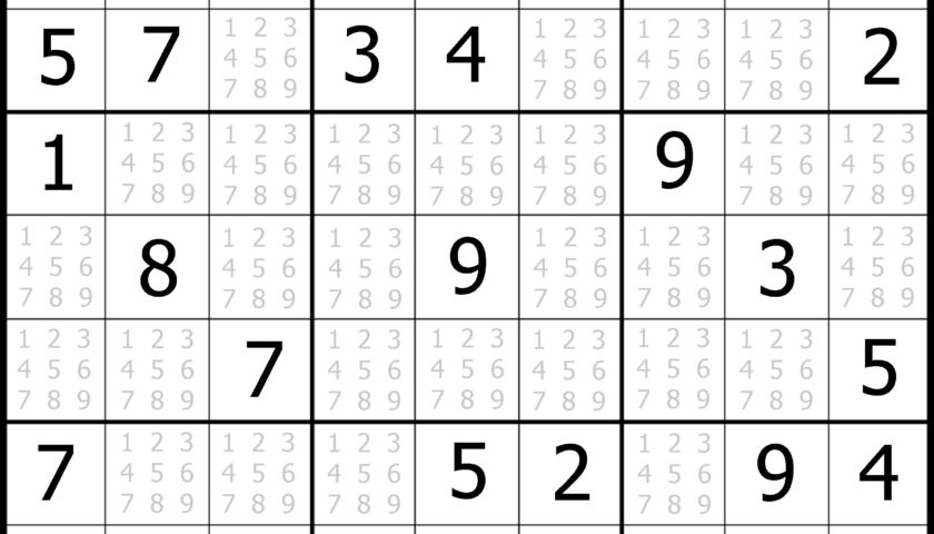 Easy Printable Sudoku Puzzles