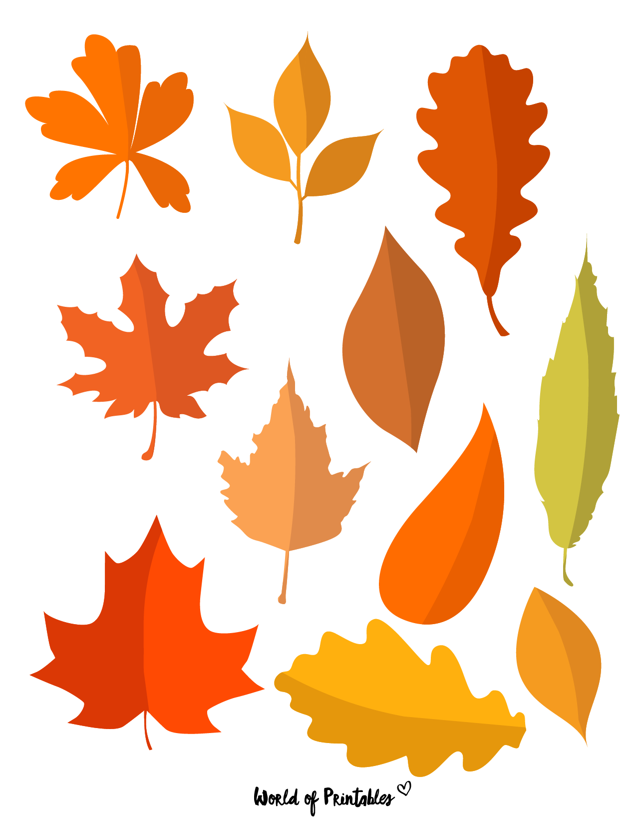 Fall Leaf Template