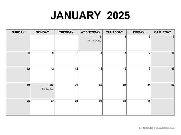 Free 2025 Monthly Calendar Pdf Free Printable Amie Lynnet