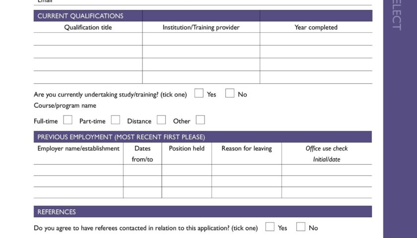 Free Application Form Templates Download FREE PRINTABLE TEMPLATES