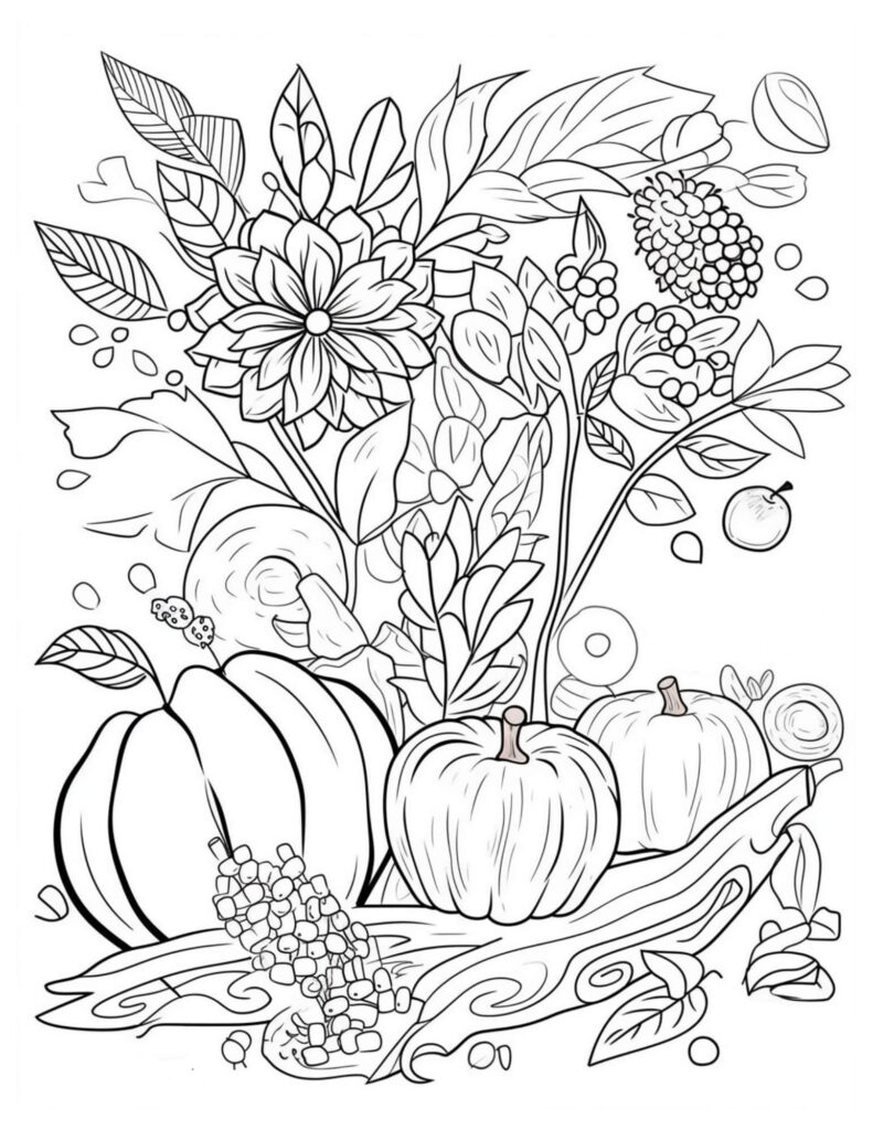 Free Autumn Printable Coloring Pages Unleash Your Creativity This Fall