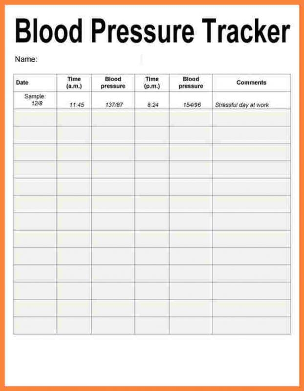 Free Blood Pressure Chart To Print Randomplm