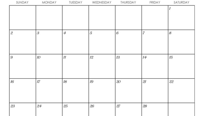 Free Editable Calendar 2025 Monthly Your Customizable Organizational