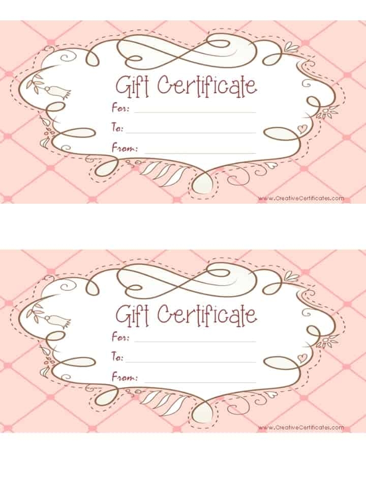 Free Gift Certificate Template Customize Online And Print At Home