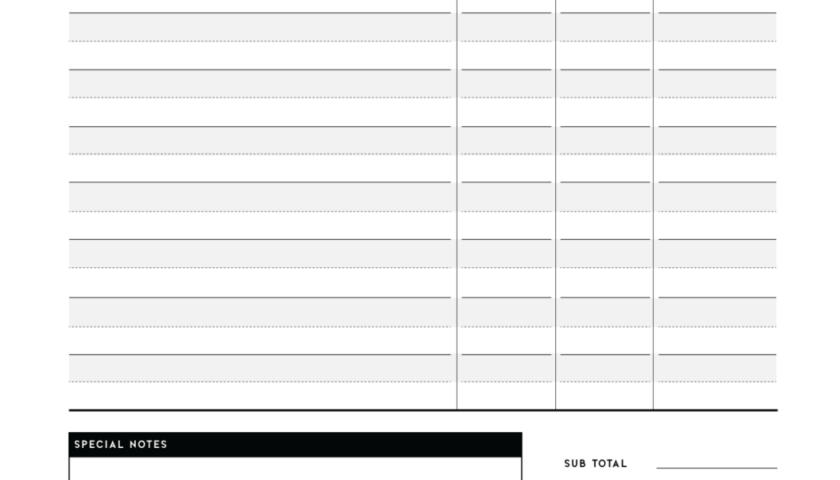 Free Invoice Templates PDF World Of Printables