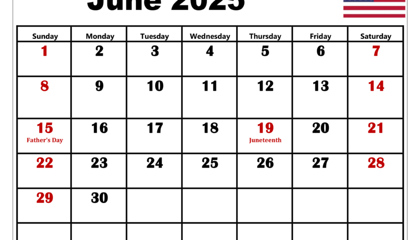 Free June 2025 Calendar Printable PDF Template With Holidays