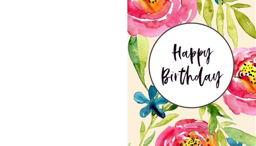 Free Printable Birthday Cards Paper Trail Design