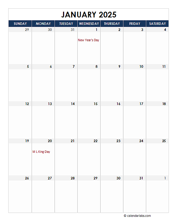 Free Printable Calendar 2025 Monthly Excel Miriam Segura