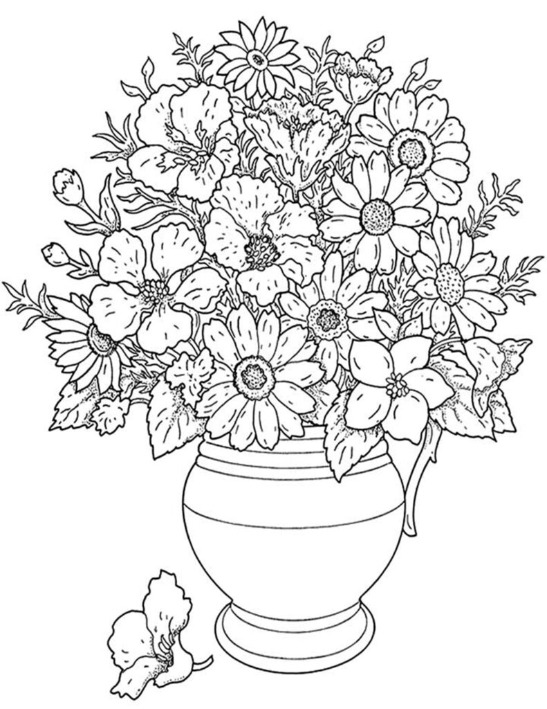 Free Printable Flower Coloring Pages For Kids Best Coloring Pages For 