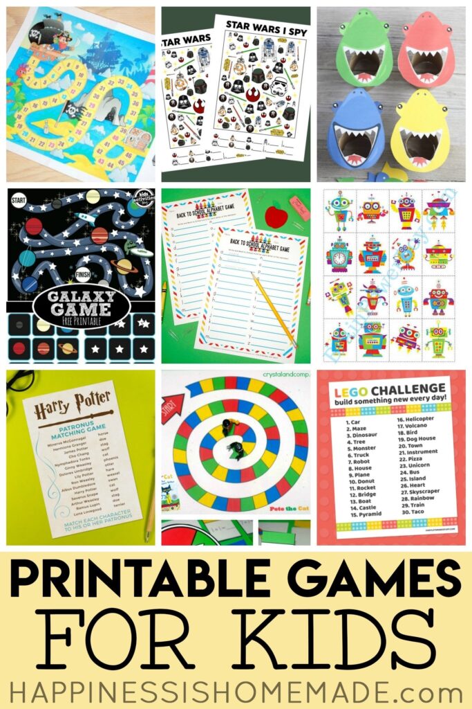 Free Printable Games For Kids