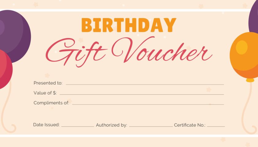 Free Printable Gift Voucher Template